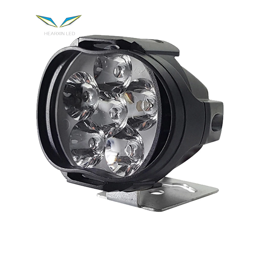 Pair 30W 3000LM Universal Motorcycle ATV Headlight Lamp LED Fog Lights Spotlight 