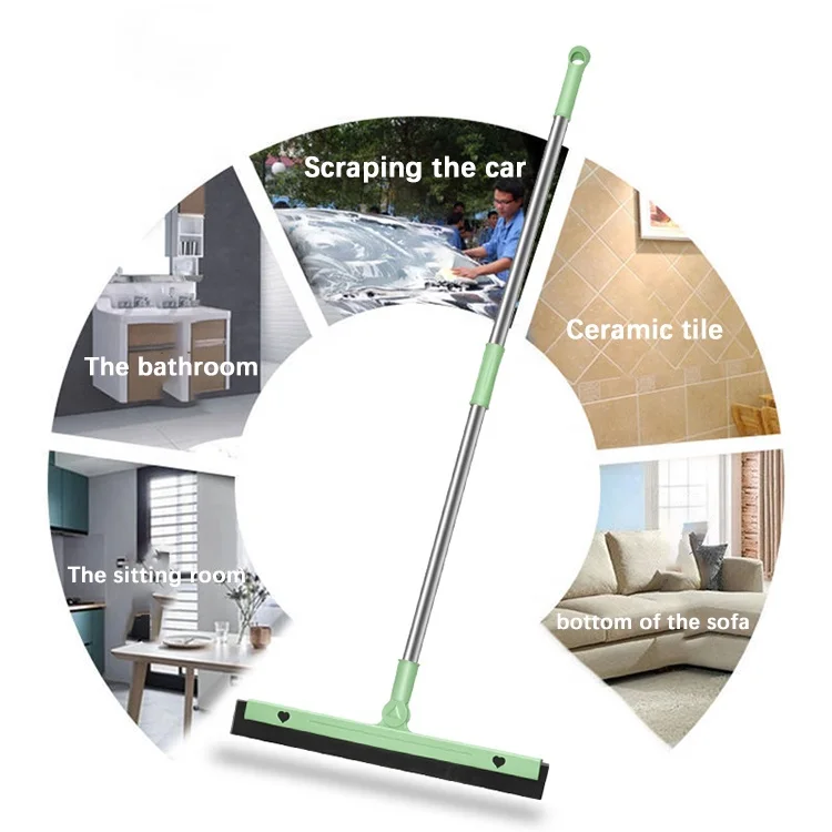 

2021 High Quality Eva Scraper Support Broom Household Items, Green