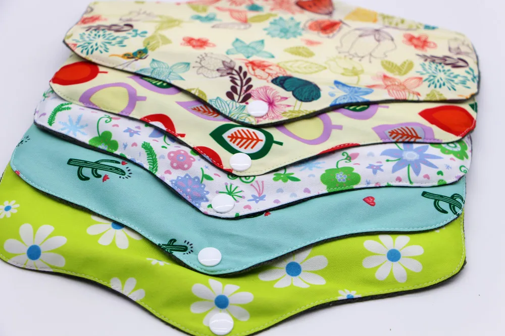 Different Size Washable Cloth Menstrual Pads Liners Period Pad Reusable