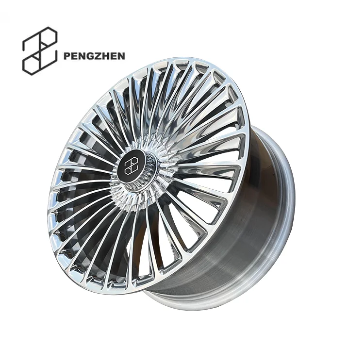 

Pengzhen Customized Five Spoke 18Inch 5x112 8.0j 9.0j Polished Aluminum Cover Alloy Car Forged Wheels Rims For Mercedes Benz