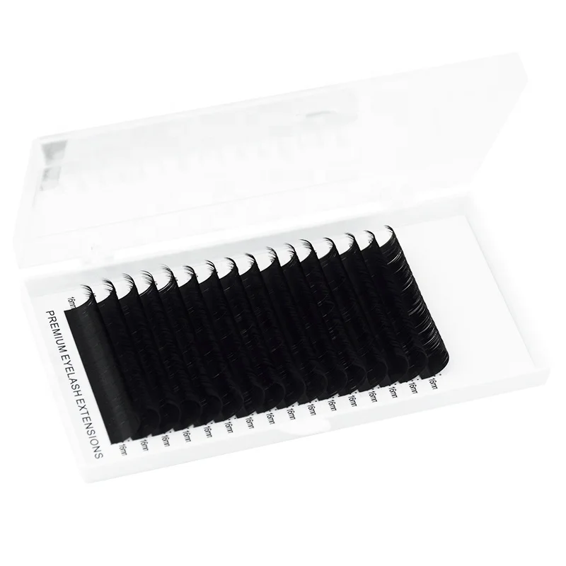 

Super Soft High Quality Easy Make Fans Dark Matte Black Russian Volume Lashes