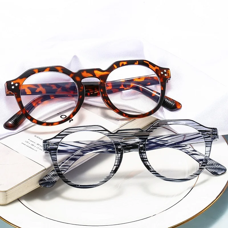 

Retro color women Blue Blocking Eye Protect glasses for adult Irregular frame men anti blue light optical glasses wholesale