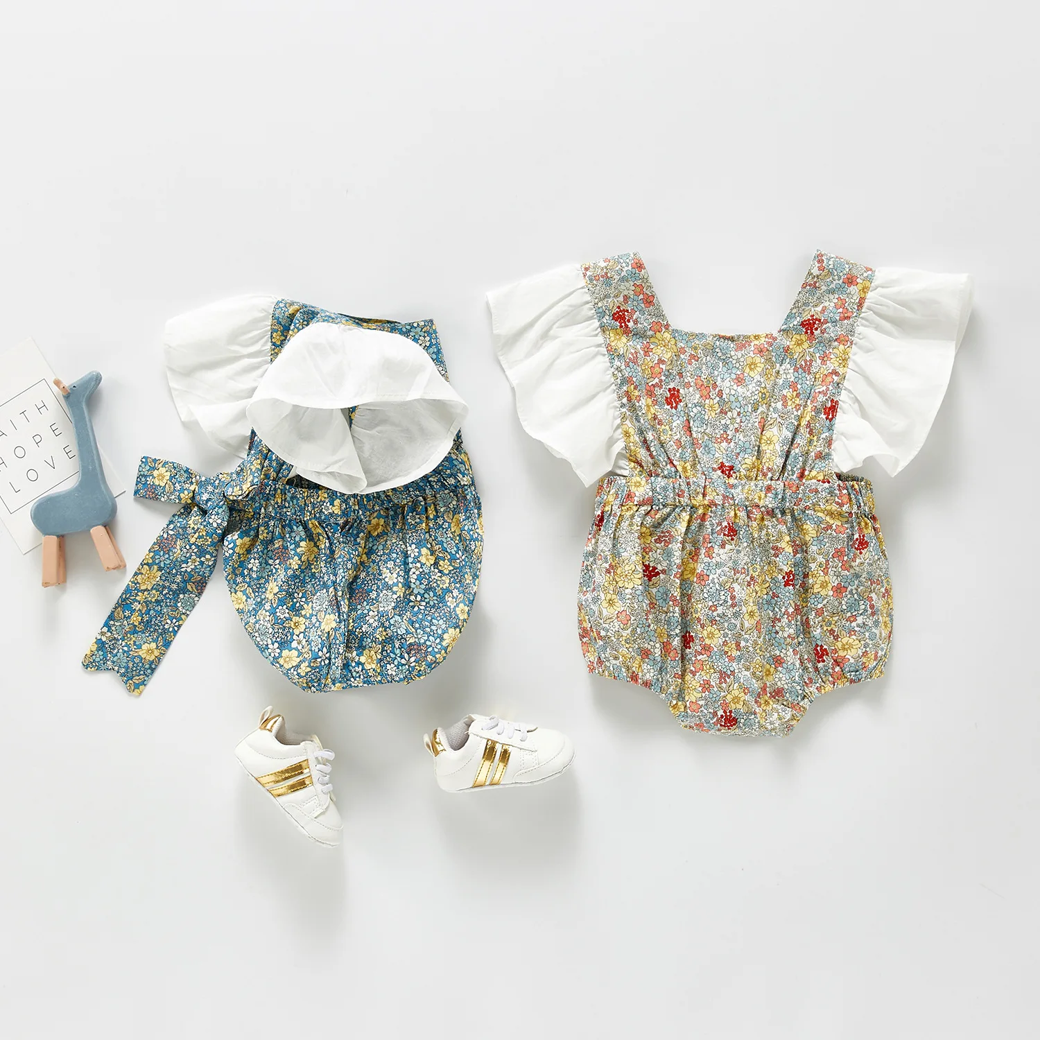 

New Cotton Romper Infant Children Newborn Baby Bodysuit Cute One-piece Romper 2021 Baby Summer Girl Long Sleeve Cotton Romper, Picture