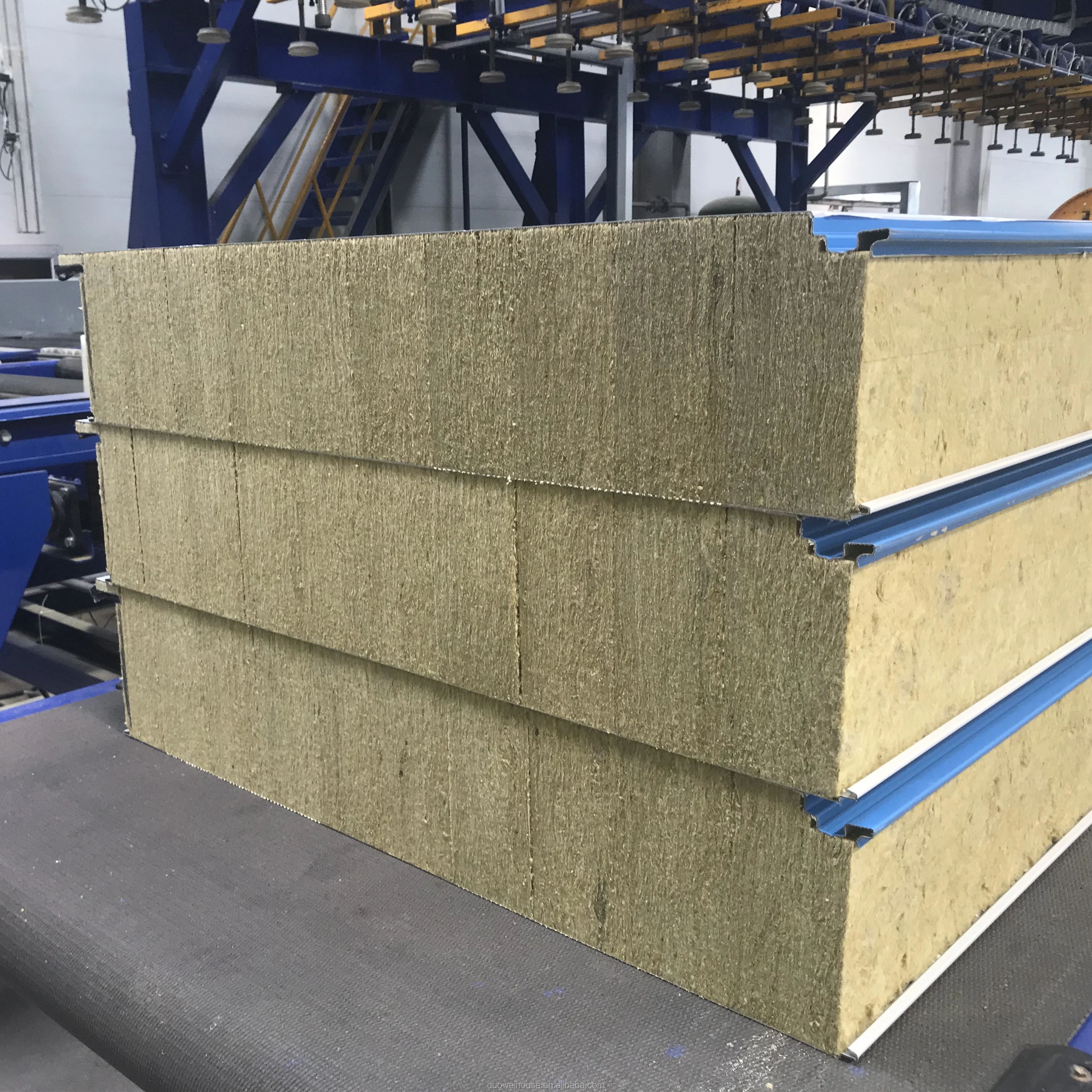 
Duowei 50mm 75mm Rock Wool Sandwich Panel Cladding System 