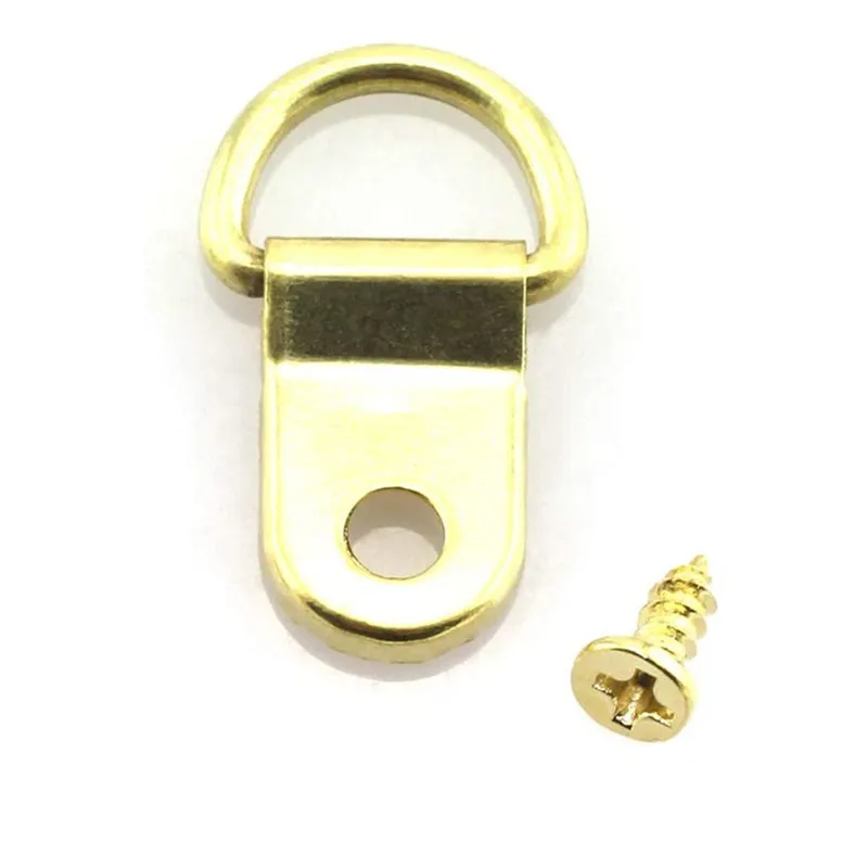 

Heavy Duty Zinc Picture Frame Hanger D Ring Hook, Yellow