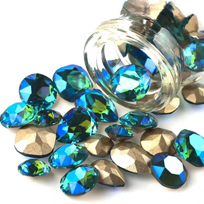 

K9 Hot sale 3D nail art decoration stones colorful rhinestone for nail art