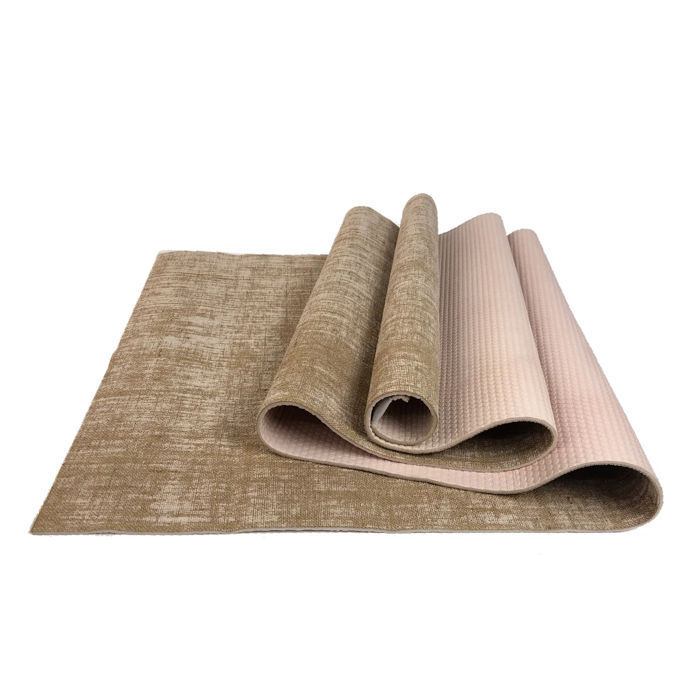 

Harbour Personalised Custom Natural Jute PVC Yoga Mat, Customized