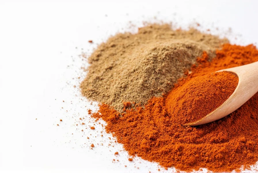 Chef toasting whole savory spices like cumin seeds and coriander in a dry skillet