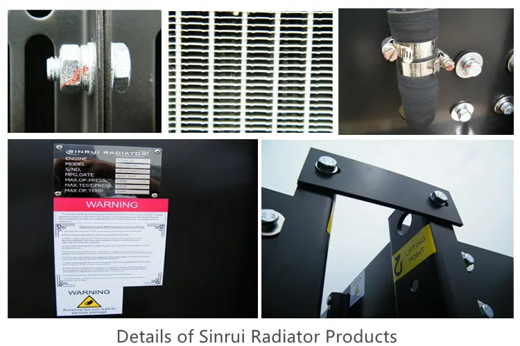 Gen Radiator. Parts Low Noise 50deg Copper Core Belt Fan Driven Type Genset Parts KTA50 ...