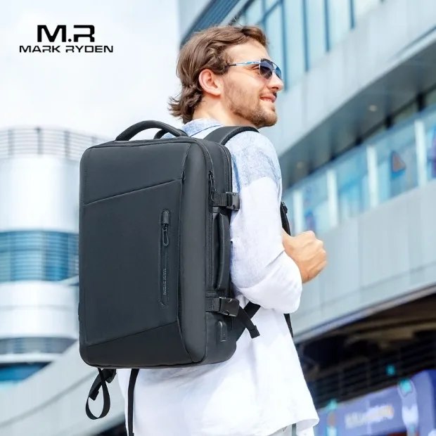 

Mark Ryden 2021 new water resistant laptop backpack bag for men, Black