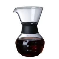 

Manual Hand Drip Coffee Maker Glass Coffee Pot With Stainless Steel Filter Best Kitchen Gadget