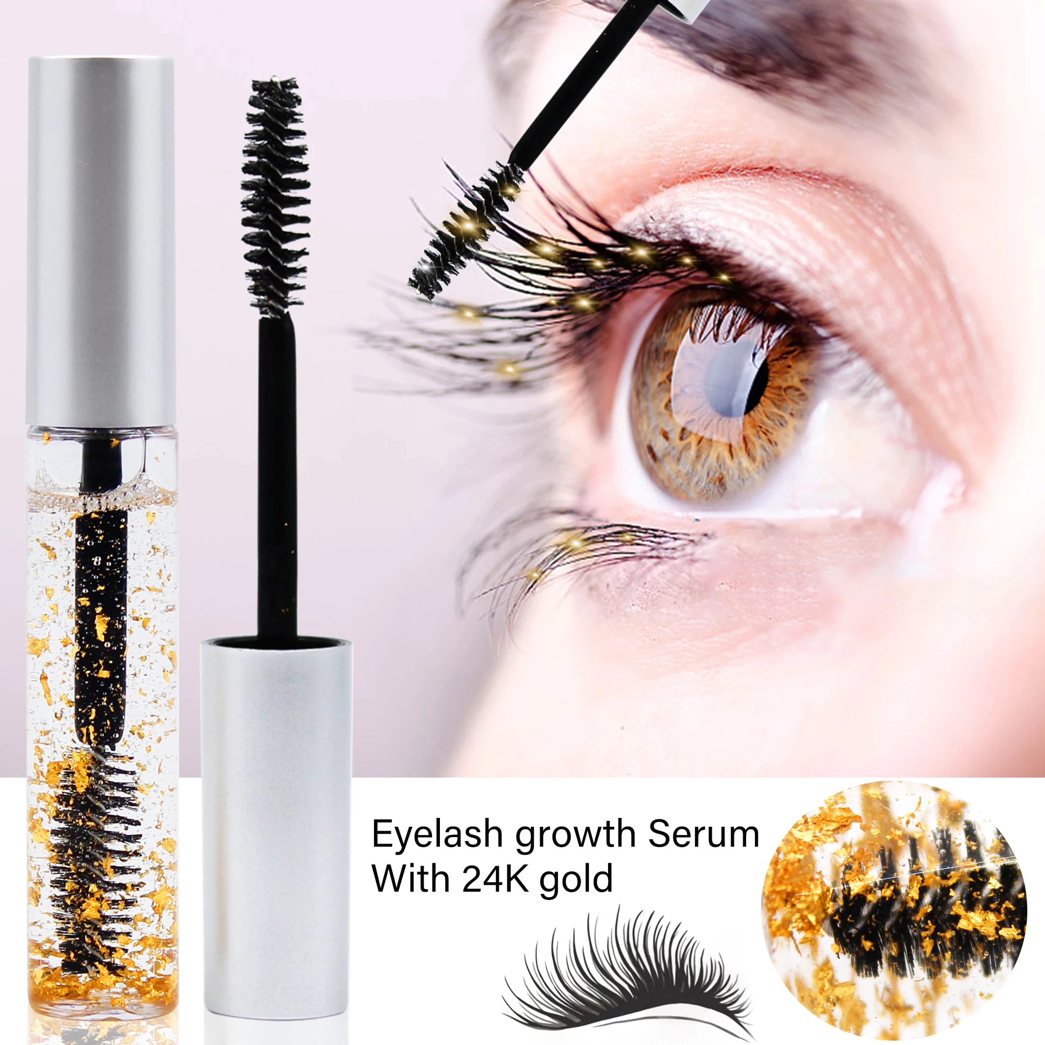 

New Arrival Organic Eye Lash Brow Length Boost Enhancer Private Label Eyebrow Eyelash Growth Serum