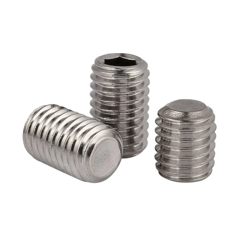 
DIN916 304 Stainless Steel Hexagon Socket Set Screws Cup Point 