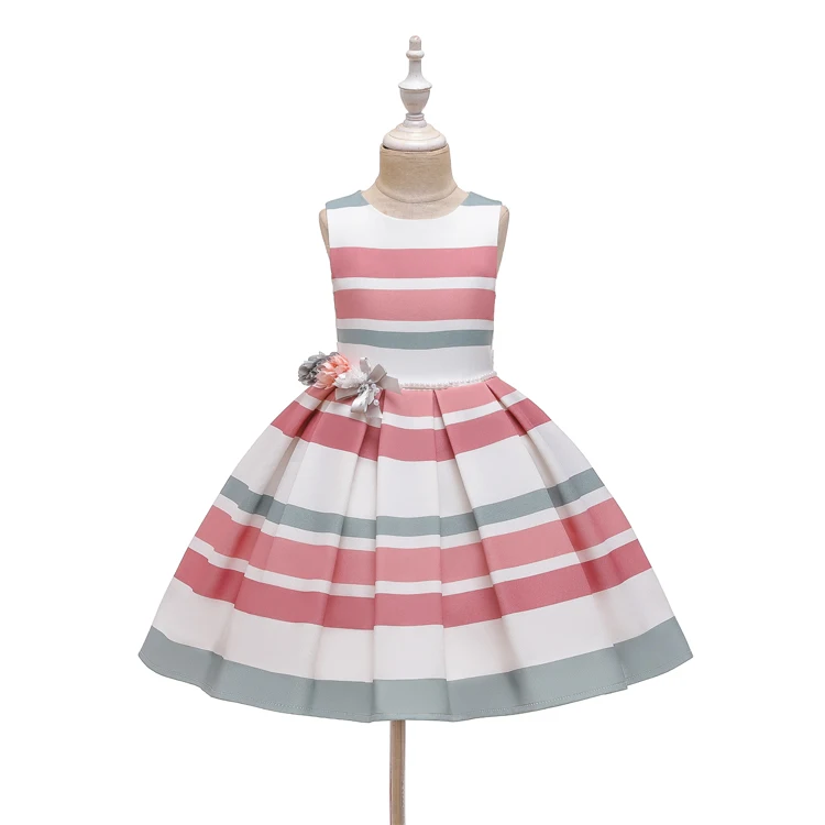 

2018 Summer Kid Clothing Girl Frock Party Wear Gown Dress For Kid, White,pink,black or custom
