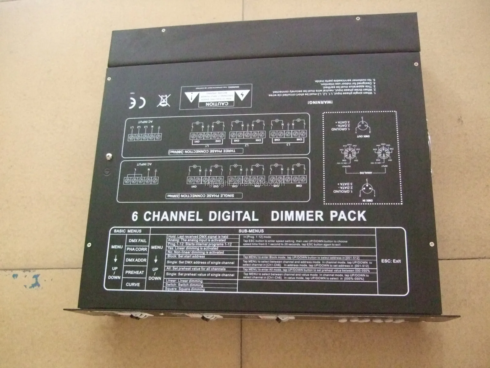 Stage Light Controller 6ch Dmx Dimmer Pack Buy 6 Channel Dmx Dimmer
