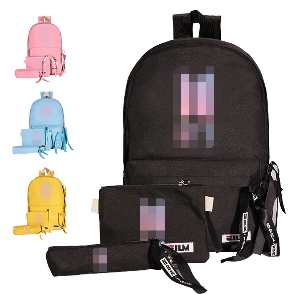 

Multipurpose Fashionable 3-Piece Set Bt21 School Bags Student Backpack Bt21 Backpack, As picture shows