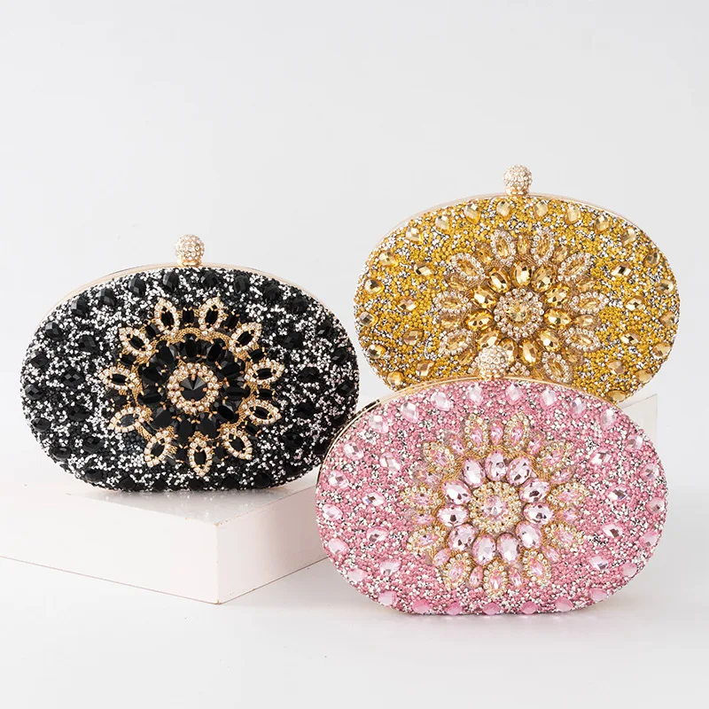 

New Fashion Evening Party Bag Crystal Diamond Evening Purse Women'S Clutch Bag