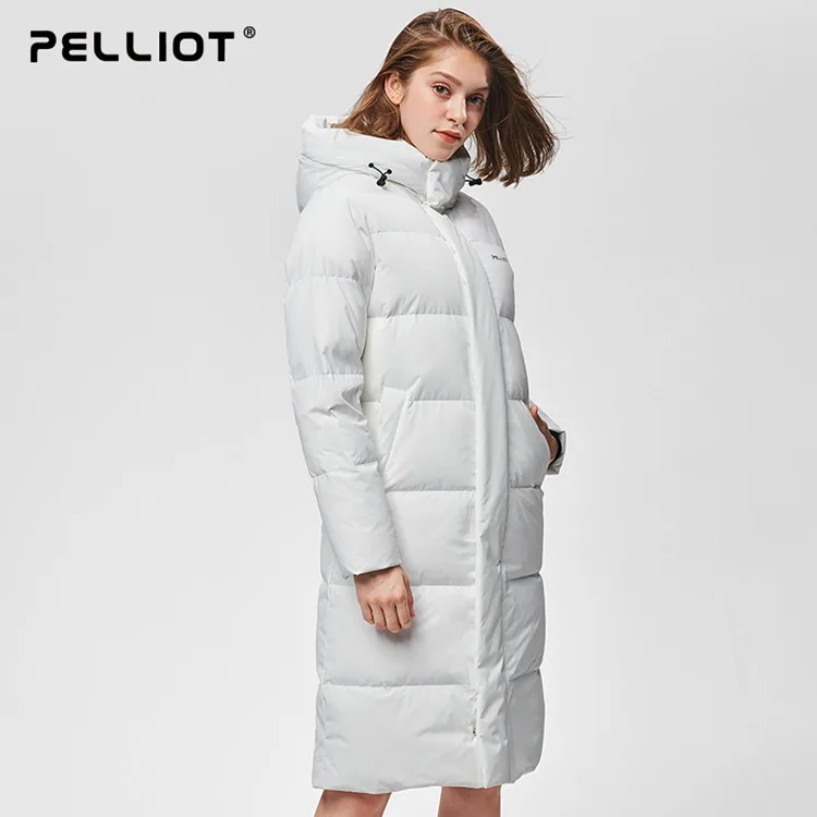
down jacket parka men polyester long over knee black winter down coat unisex 