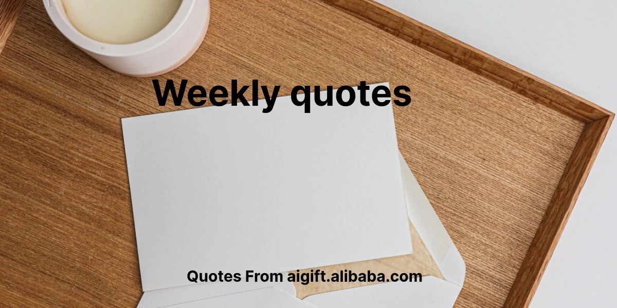 100+ Inspiring Weekly Quotes to Boost Your Motivation