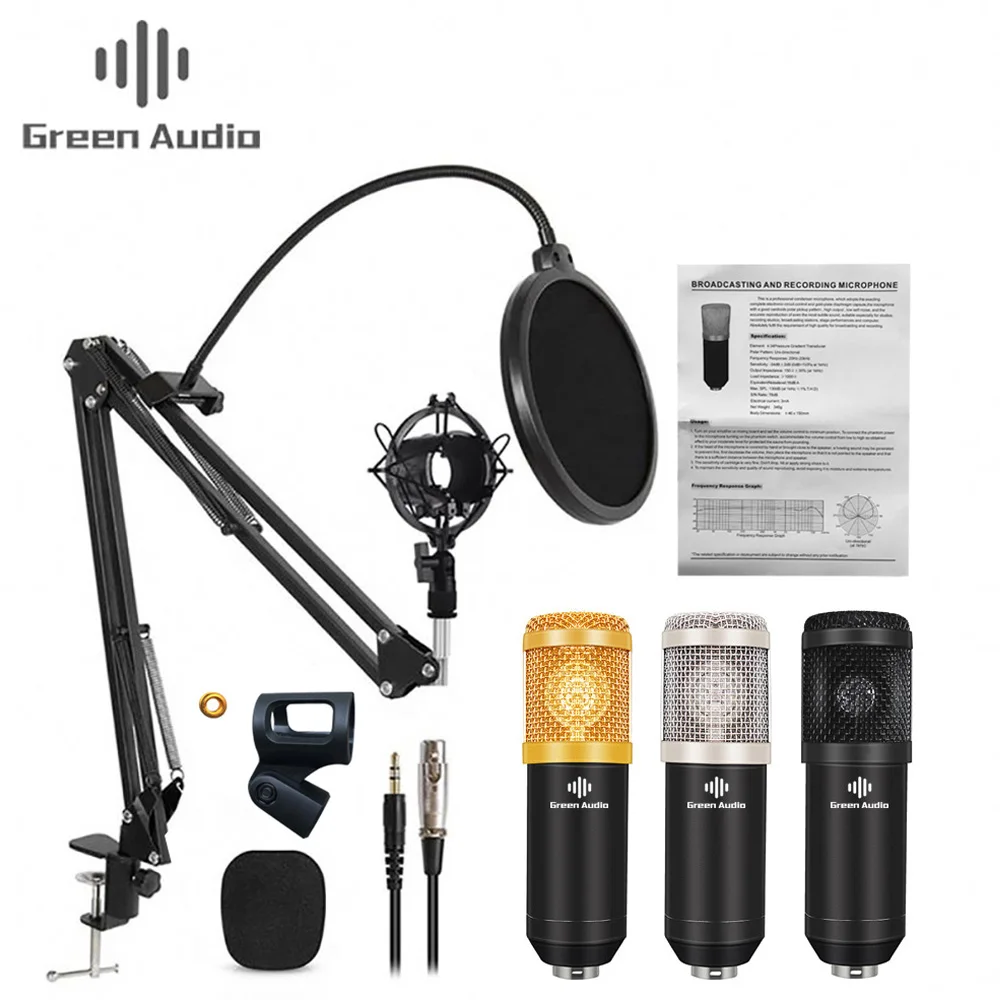 

GAM-800 Brand New Recording Microphone With High Quality, Silver,gold,black