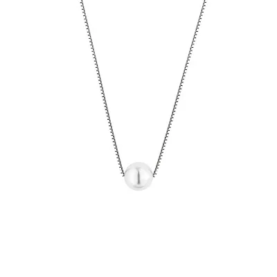 

New Arrival Necklace Elegant Design Fresh Water Pearl Pendant Sterling Silver 925 Necklace, Gold,silver