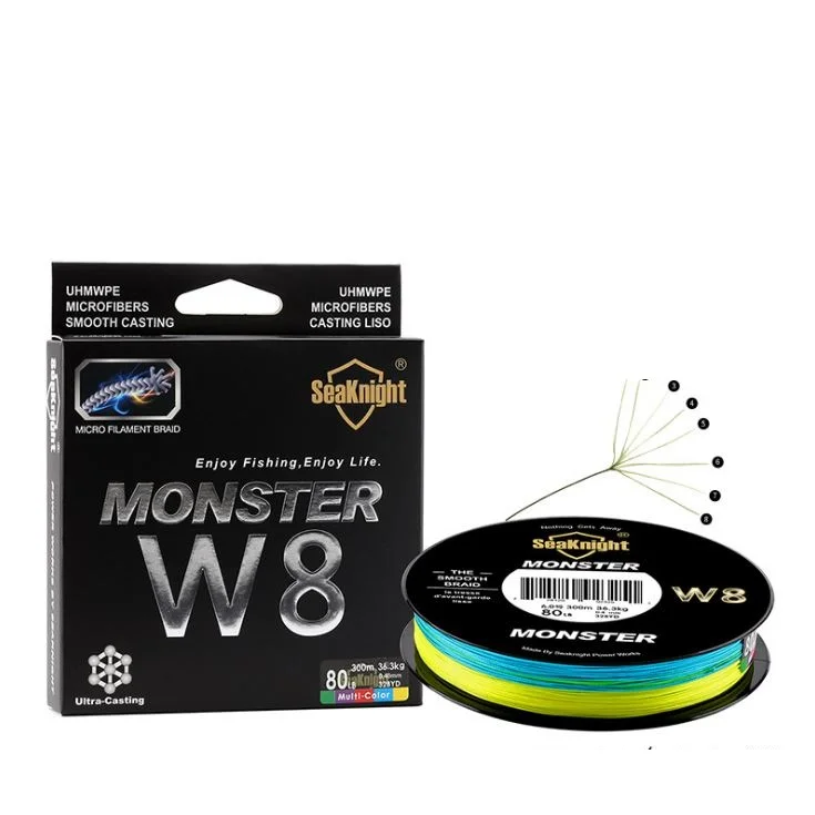 

SeaKnight MS Series W8 Multi-Color 300M 500M 8 Strands PE Fishing Line 15 To 100LB Strong Smooth Braided Lines Saltwater Fishing