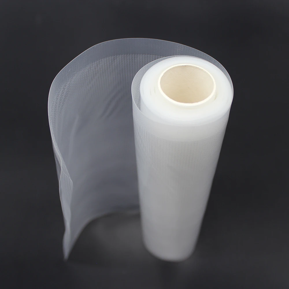 
OEM Textured Food Storage Nylon Vacuum sealer Packaging Plastic roll Bags 
