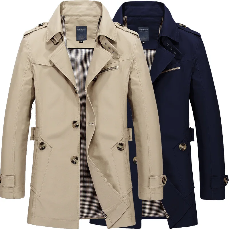 

New Arrival Men's Jacket Men Male Sports Casual Mid-length Jacket, Pictures