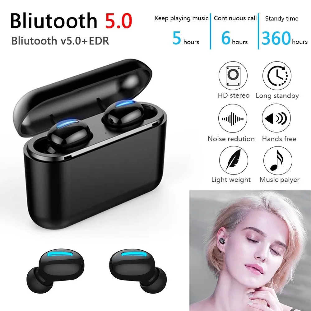 TWS 5.0 Wireless bluetooth headphone Q32 Bluetooth Earphones sport Earbuds In-Ear Stereo Ear Buds - ANKUX.COM
