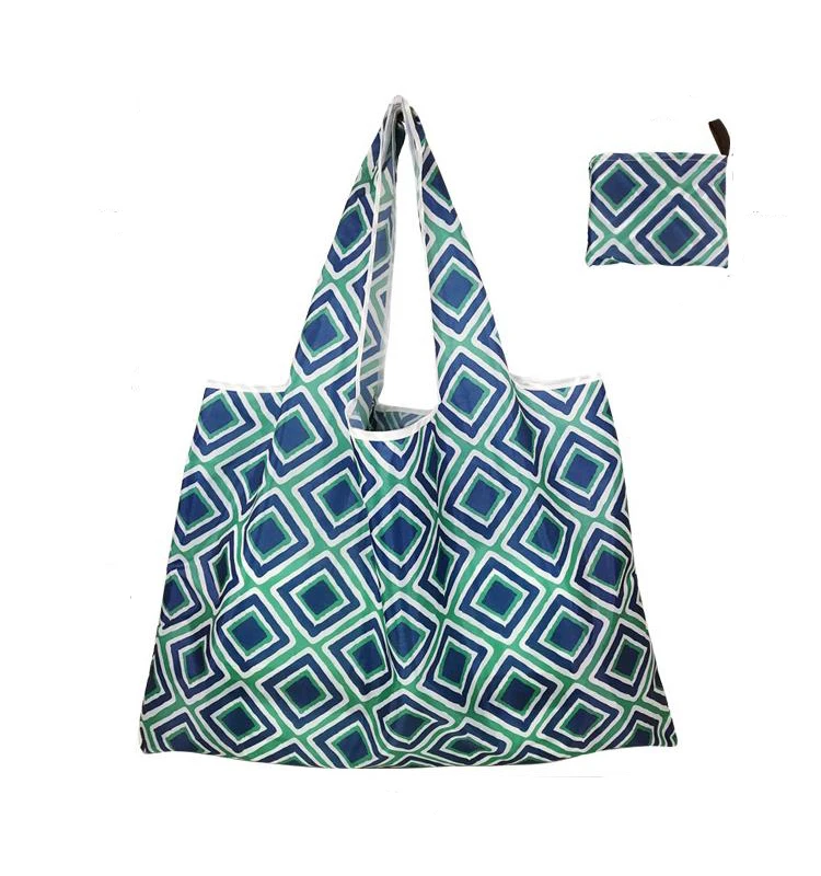 

210D oxford fabric big size souvenir bag custom folded waterproof shopping bag
