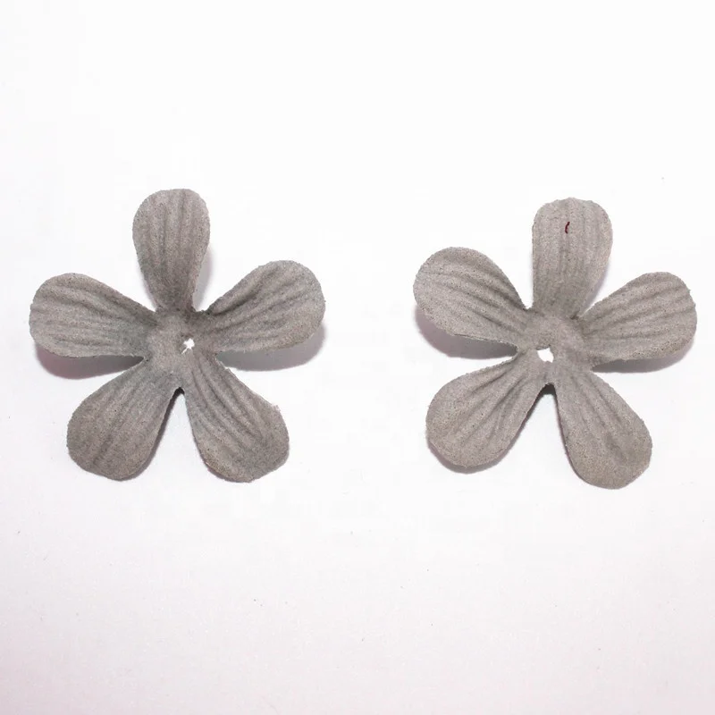 

Decorative small microfiber fabric flowers for DIY hair accessories wholesale