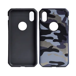 Camouflage Design Slim Lightweight Shockproof Flexible Bumper TPU Soft Case For iPhone X Provides 360 Protection Cover