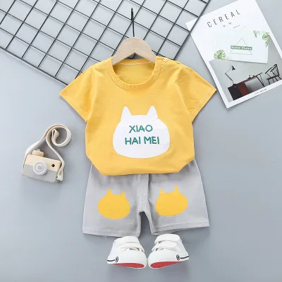 

Casual Baby Kids Sport Clothing Plaid Lion Clothes Sets for Boys Costumes 100% Cotton Baby Clothes 8M -7Years Old, As show