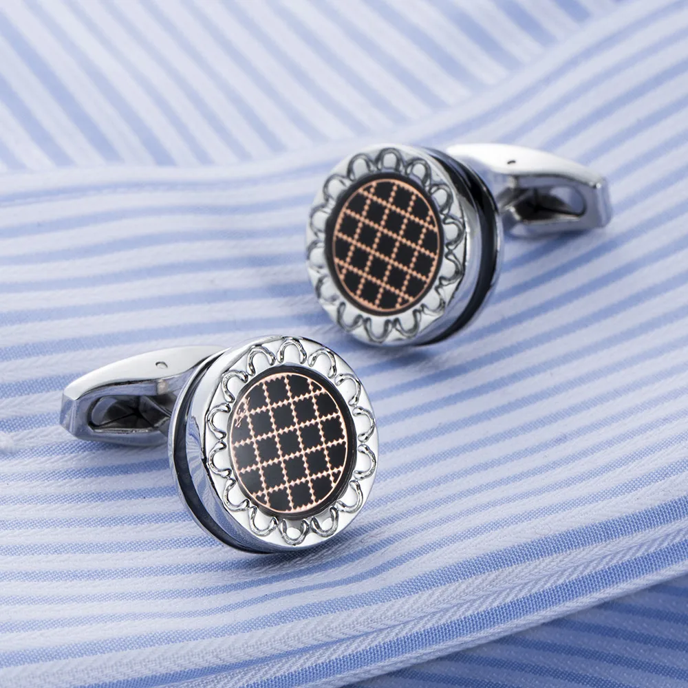 

Copper Alloy Metal Jewelry France Style Sleeve Nails Shirt Button Sunflower Cuff links Cufflinks for Fashion Suit Shirt