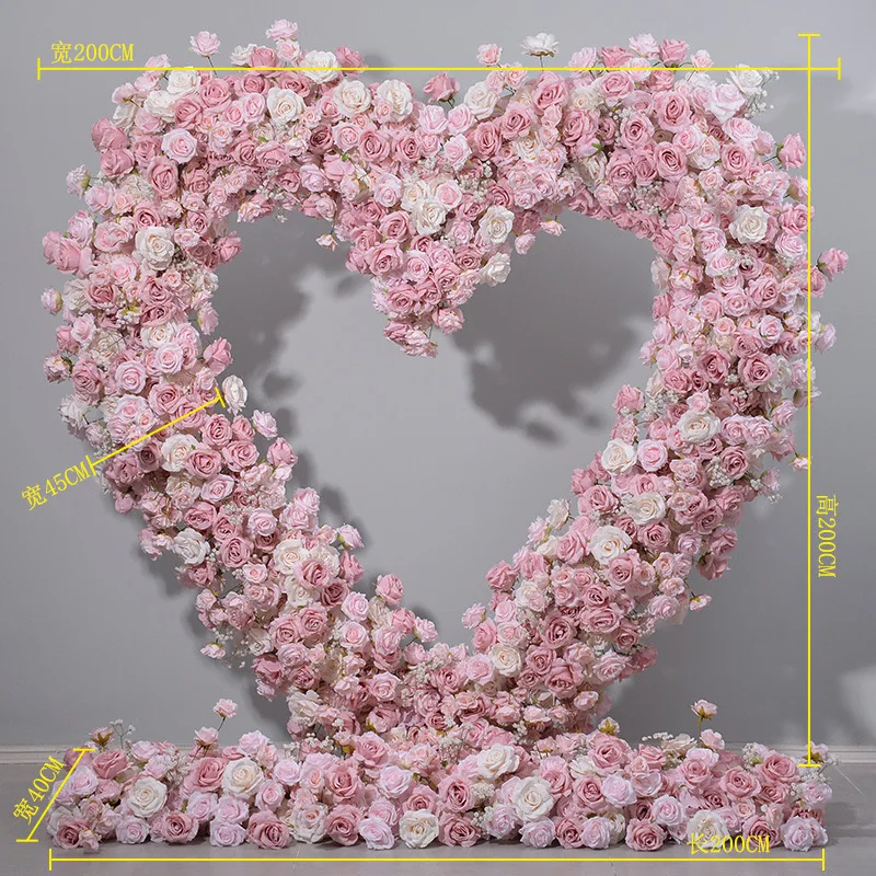 Decoration Background for Events Golden Background Decoration pink White Heart Background