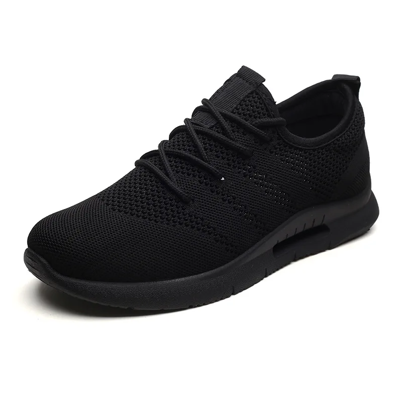 

2021 lightweight running men's shoes mesh breathable men's shoes black sports casual shoes men