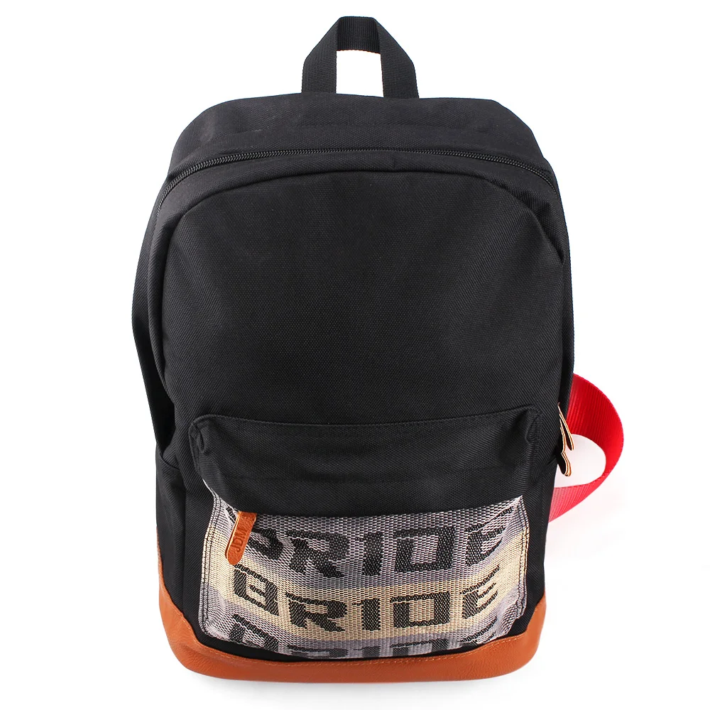 

Custom logo JDM Style Bride Fabric Racing Backpack Car Canvas Bag, Green, red, blue, black