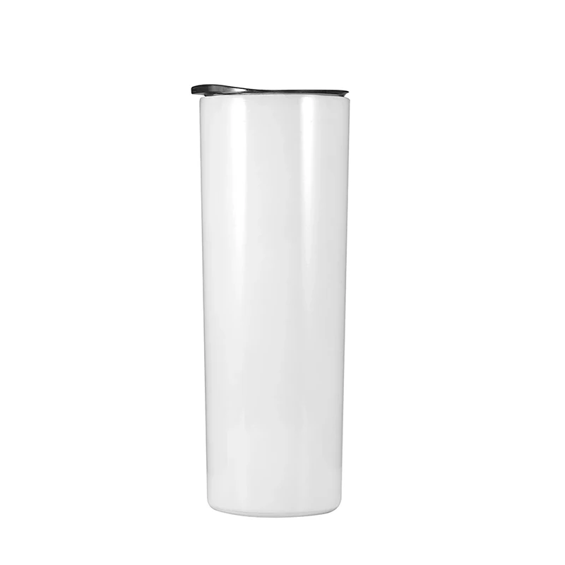 

Wholesale 20oz 30oz skinny sublimation tumblers straight Double Wall Stainless Steel cups, White or silvery