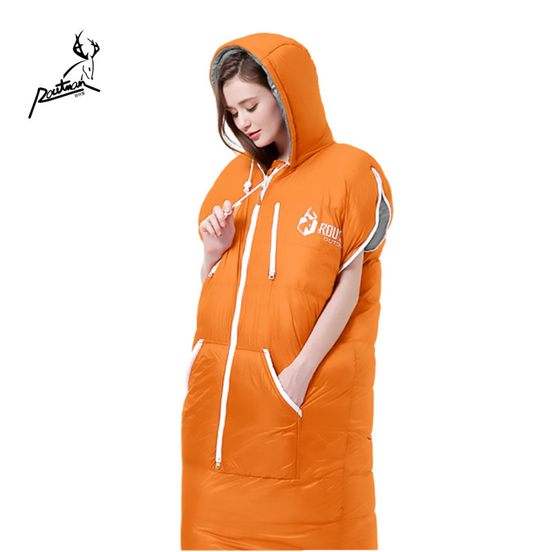 

RS-403 ROUTMAN Hot Selling OEM ODM Human Shaped Outdoor Camping Wearable Sleeping Bag