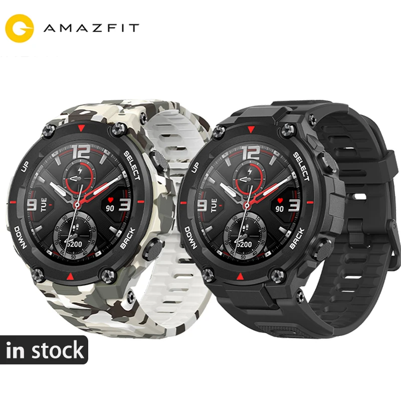 

Amazfit T-rex T rex Smartwatch 5ATM waterproof Smart Watch GPS/GLONASS AMOLED Screen for iOS Android