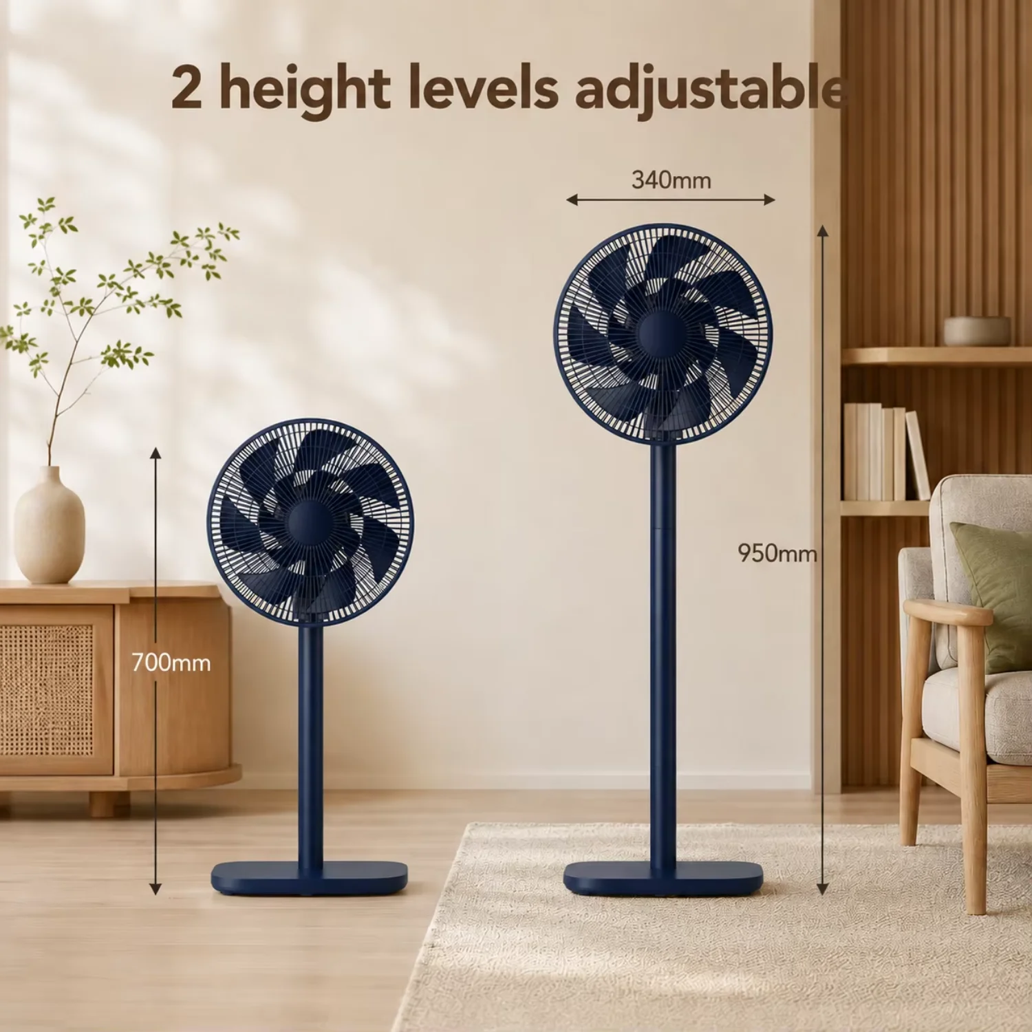 Table Air Circulator Fan, 3D, 950mm, 120 - detail 12