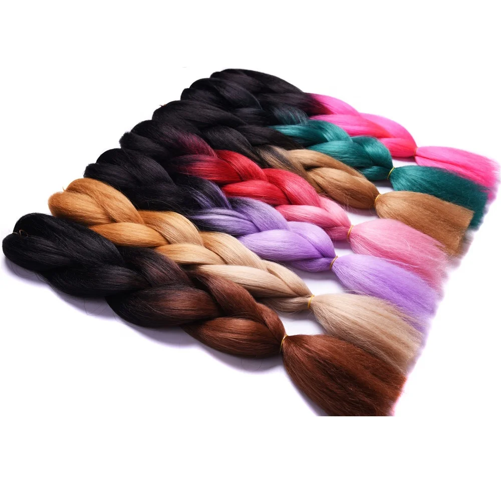 

Aliexpress Jumbo Braids Ombre Wholesale Braiding Hair 100g Crochet Braids Box Hair Bulk 24 Inch Synthetic Hair Extensions