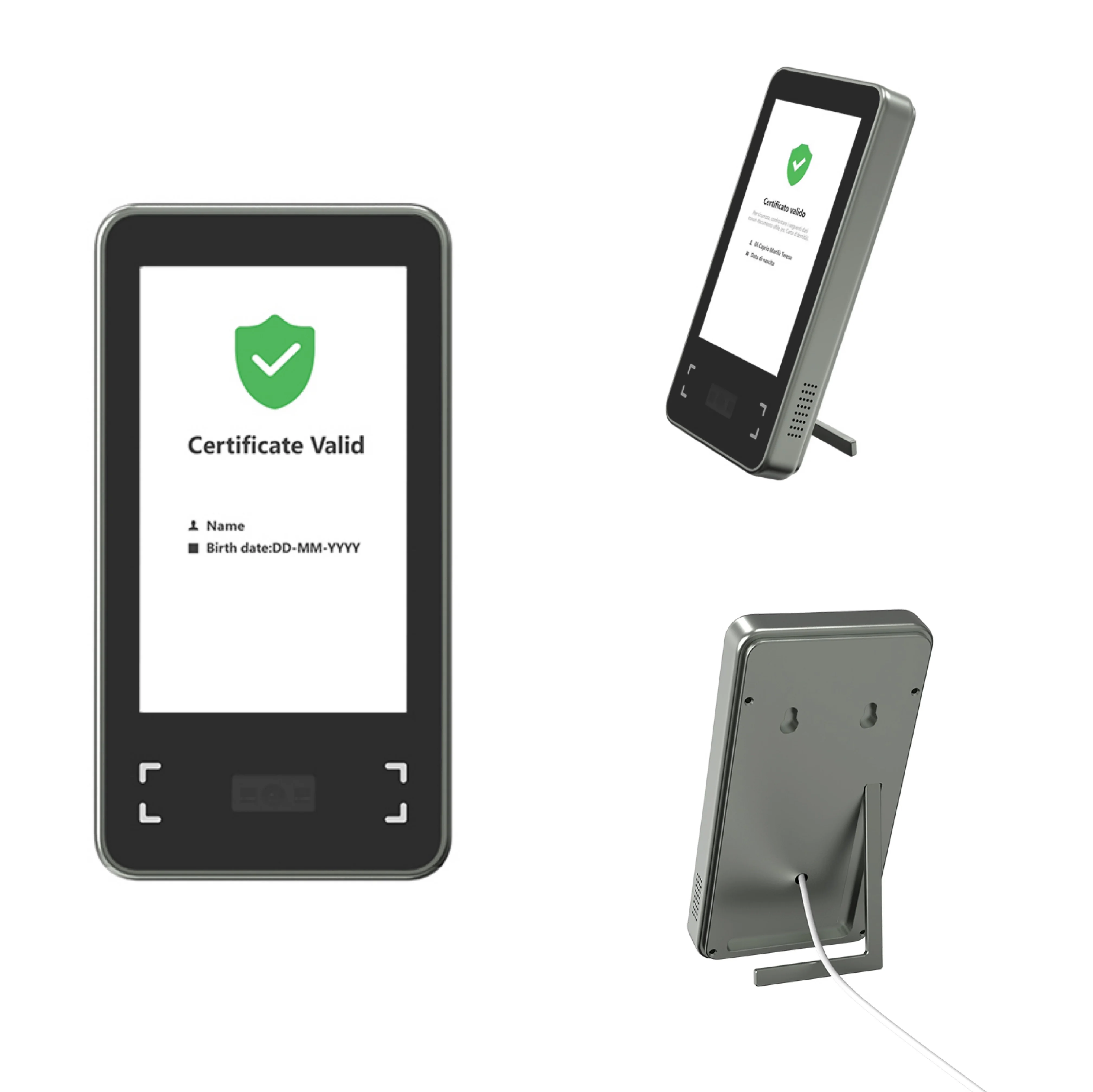 

XT601 EU Green Pass Barcode Scanner Italy EU Server Database Access Control European Green Pass Barcode Reader