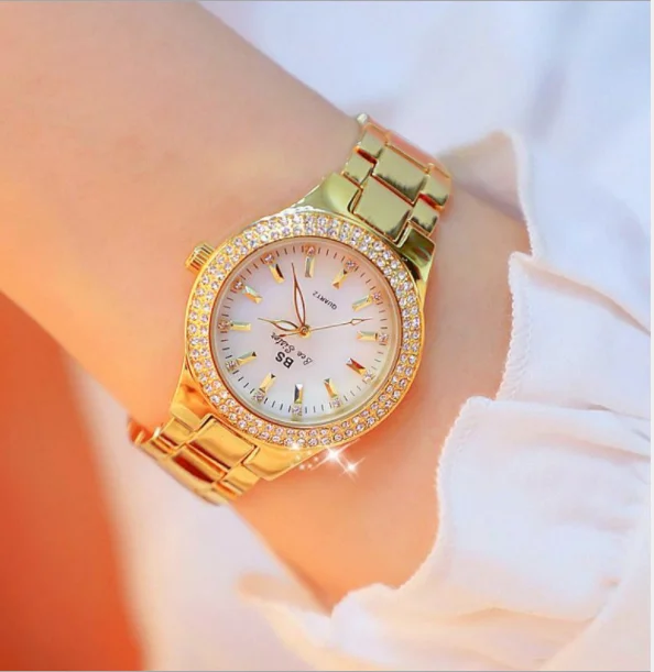 

BS FA1258 new hot-selling watch factory direct sales full diamond ladies watch luxury fashion steel band wristwatches, 3 colors