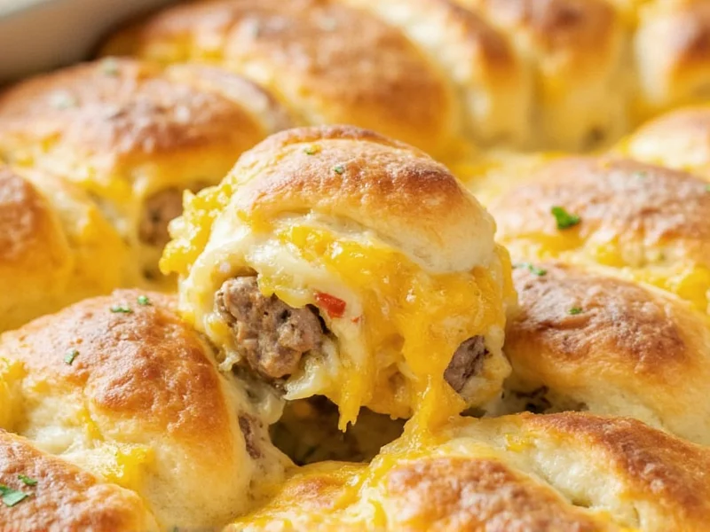 Sausage Breakfast Casserole with Crescent Rolls Recipe