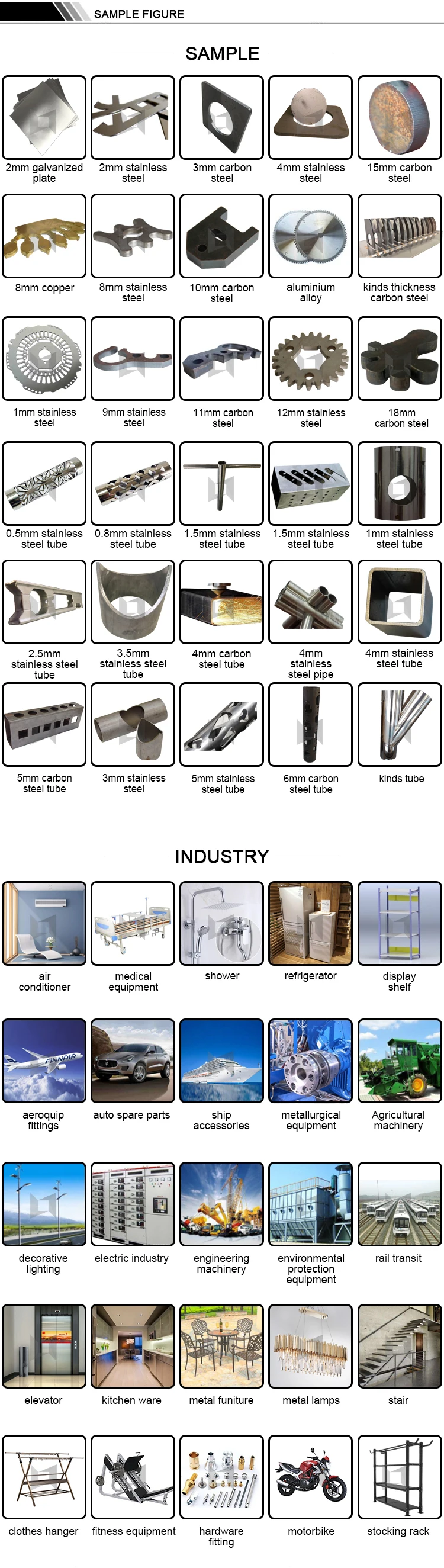 Metal Plate +Round/Square tube Exchange table Fiber laser cutting machine  for steel aluminum with Protective cover