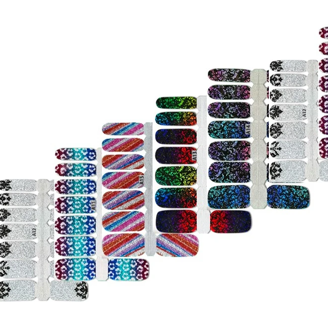 

QY The Dye Nail Wraps Strips Painting Nail Polish Wraps Strips