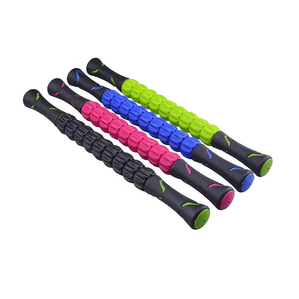 

Factory Direct Supply 4 colors High Quality Calf, Leg and Back Muscle Relaxing Recovery Muscle Massage Roller Stick for Athletes, Blue/ pink/purple