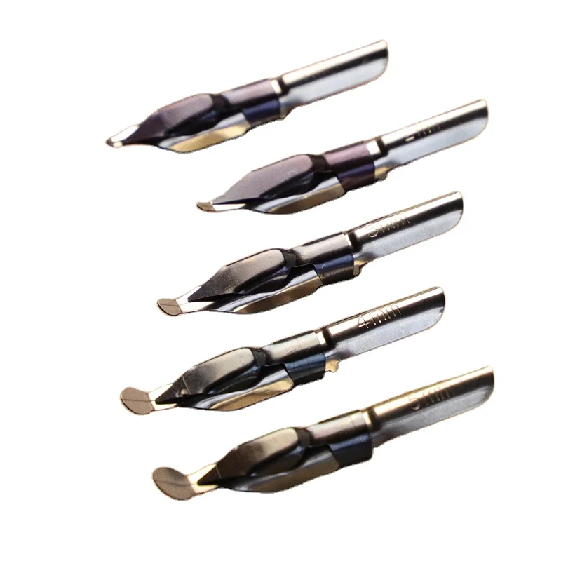 

Popular British nib calligraphy style with 5 interchangeable silver nibs, Silver,gold,rose gold
