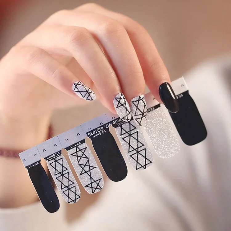 

new designs nail sticker factory price custom nail art sticker nail decals